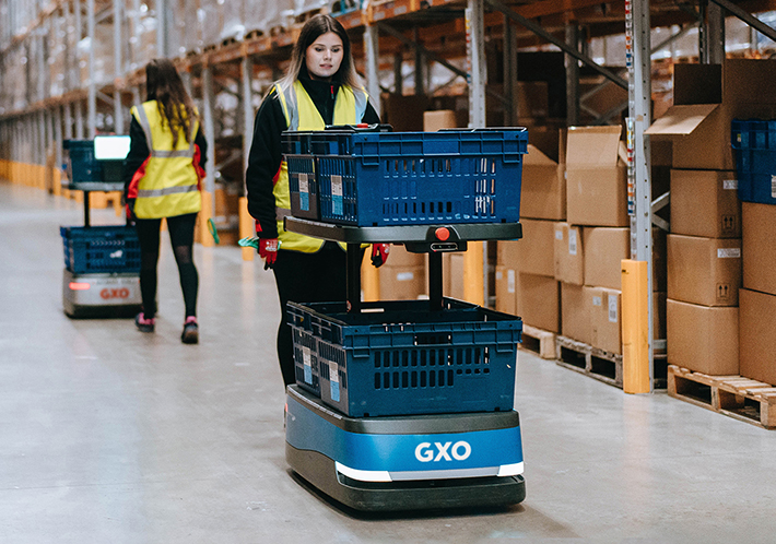 Foto GXO firma un acuerdo global con 6 River Systems para ampliar el número de robots colaborativos.